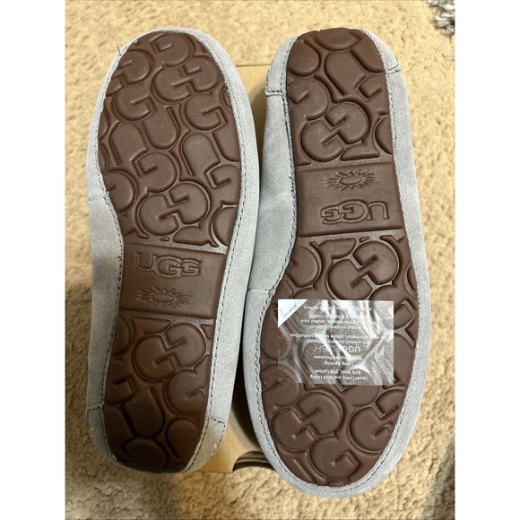 Size 6 UGG Ansley Women's Slipper Suede Light Grey - Picture 6 of 10